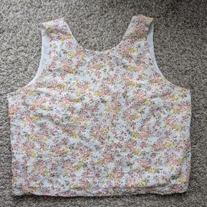 Lacy Floral Tank Top By LOFT With Eyelet Details, Women's Size L